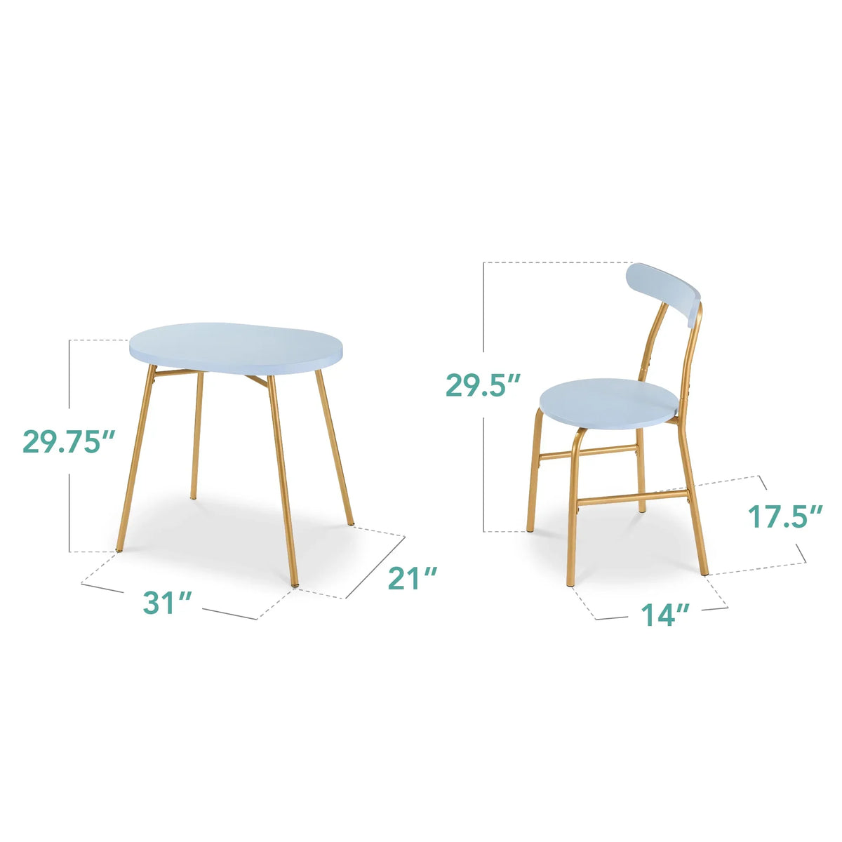 2026 NewBest Choice Products 3-Piece Modern Oval Dining Table Set, Small Kitchen Dinette w/ 2 Chairs - Black/Black