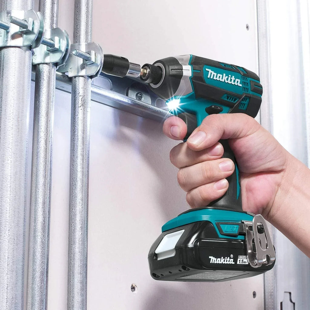 2026 NewMakita 18V Lithium-Ion Cordless Power Tool Set, 1.5Ah, 2 Pack