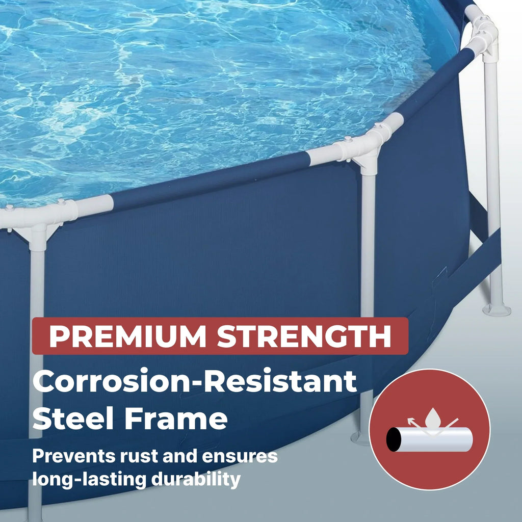 2026 NewColeman Steel Pro 12 ft. x 33 in. Round Metal Frame Above Ground Pool Set