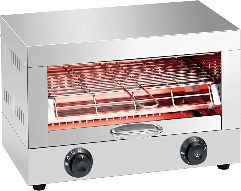 2026 MBH - Tostadora industrial eléctrica 1 piso INOX para HOSTELERÍA. Horno tostador de pan profesional para bar y restaurante.