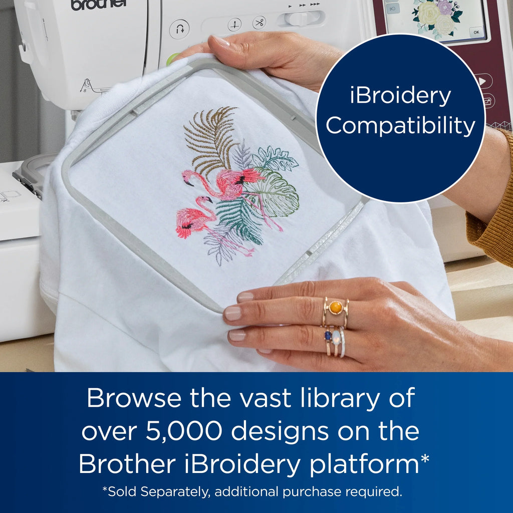 2026 NewBrother SE725 Sewing and Embroidery Machine with Artspira App, 50 Free Designs