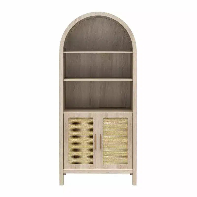 2026 GDFStudio Jackson Armario de almacenamiento moderno arqueado de 70" con 2 puertas