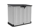 2026 NewKeter Store-It-Out Prime 4.3 x 3.7 ft. Outdoor Resin Storage Shed with Easy Lift Hinges, Perfect for Yard Tools, Pool Toys and Garden Accessories, Grey