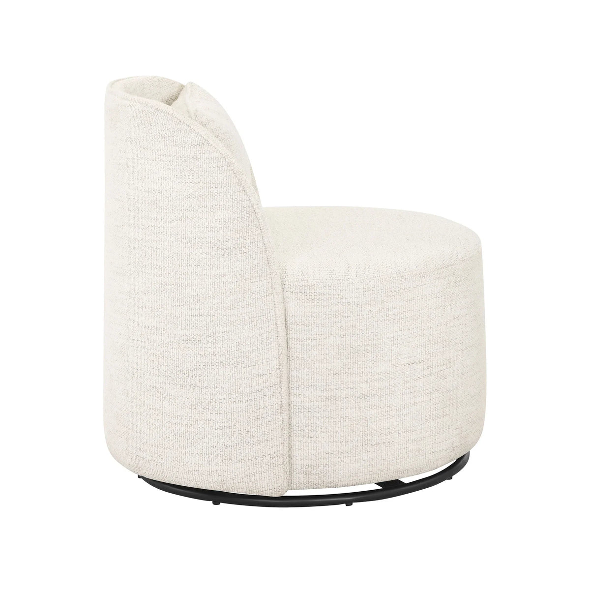 2026 NewBetter Homes & Gardens Juliet Modern Arch Swivel Accent Chair, Cream Boucle