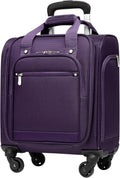 2026 NewUnderseat Carry On Luggage Softside Lightweight Rolling Travel Bag Spinner Suitcase