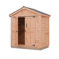 2026 NewOutdoor Living Today 6x4 Western Red Cedar Space Master Shed Double Door with Cedar Roof