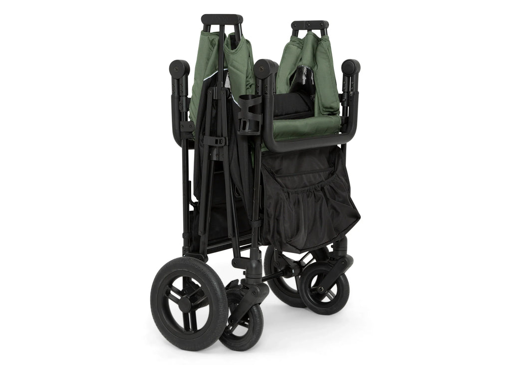 2026 Carrito-Paseador Jeep Wrangler Deluxe para 4 Niños – Capota Desmontable, Bolsa Térmica, Asientos Modulares, Almacenamiento XXL, Ruedas Antipinchazos, Manillares Ajustables