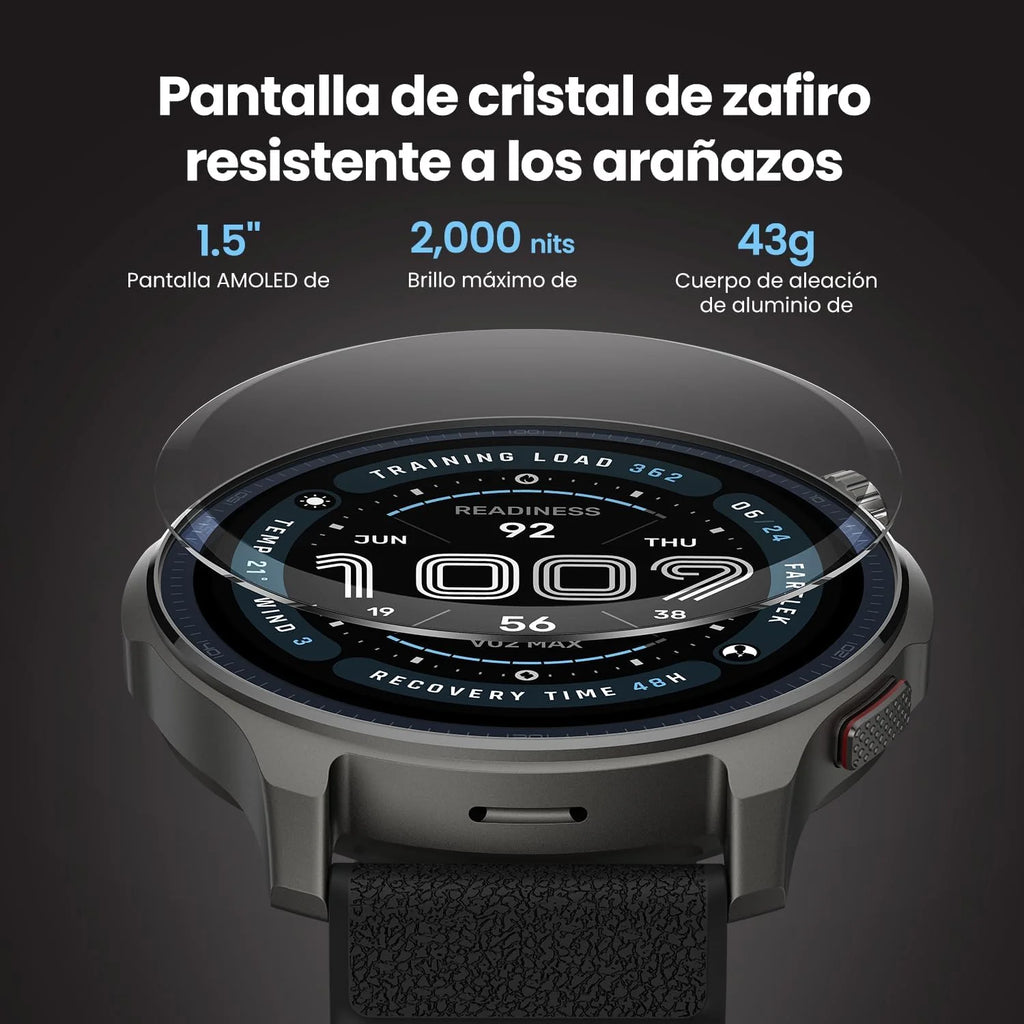 2026 Amazfit Balance 2 Reloj inteligente para hombre 47 mm, pantalla AMOLED 1,5", cristal de zafiro, NFC, GPS, batería de 21 días, 170 modos deportivos, Hyrox y golf