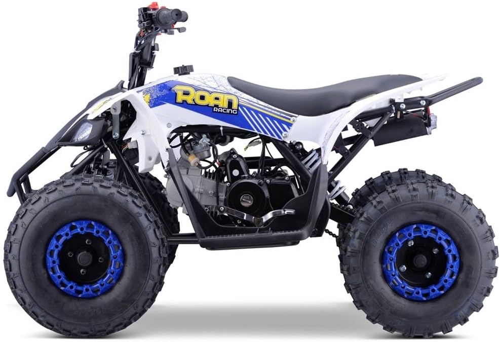 2026 MINIQuad Infantil 125cc Gasolina automático con Marcha atrás, Azul, Carga máxima 120 kg (Solo para circuitos Cerrados)