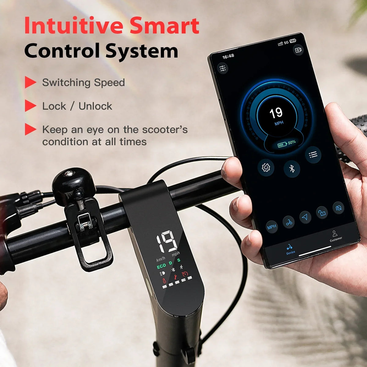2026 NewiScooter Electric Scooter Adult, 350W Motor, 21 Miles Long Range, 19 mph & 8.5" Pneumatic tire Folding Commuter Electric Scooter for Adults & Teens, Superior Performance Smart App & Dual Braking