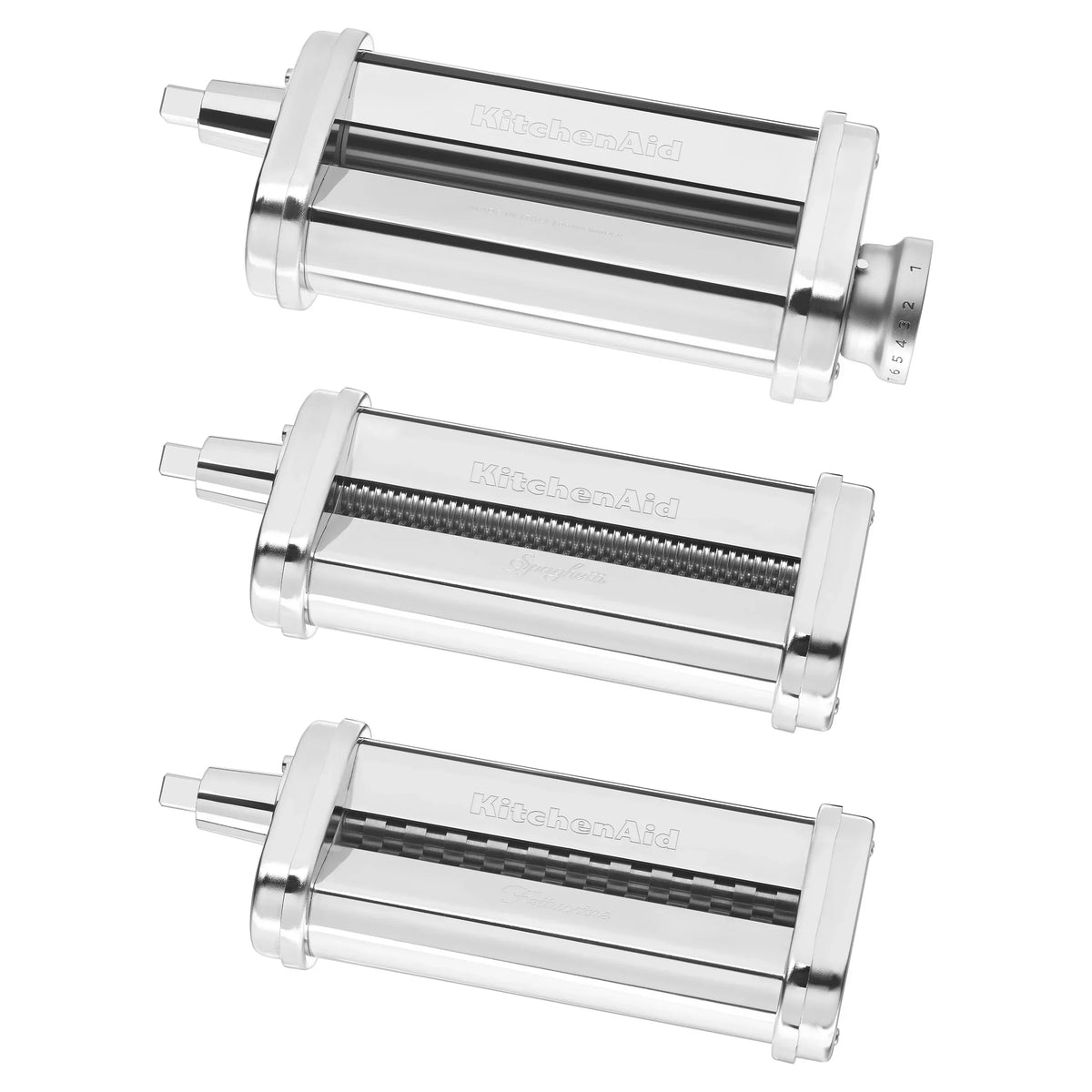 2026 NewKitchenAid 3-Piece Pasta Roller and Cutter Set, Metal, KSMPRA