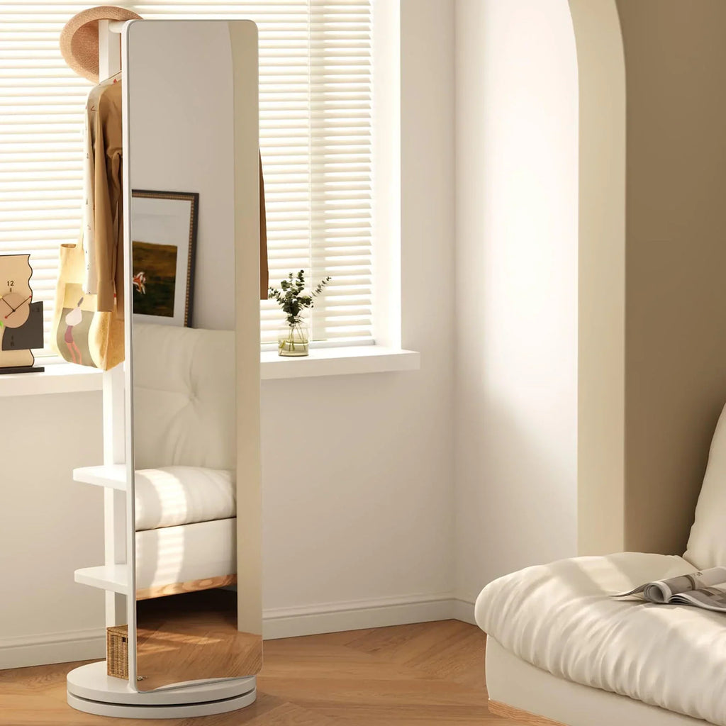 2026 NewFull-Length Mirror on Rubber Wood Frame 65.7 x 17.7 Inches Ideal for Dressing Rooms and Living Spaces for Versatile Use