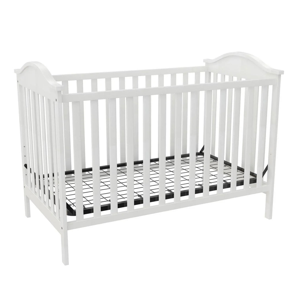 2026 NewBaby Relax Adele 3-in-1 Convertible Crib. White