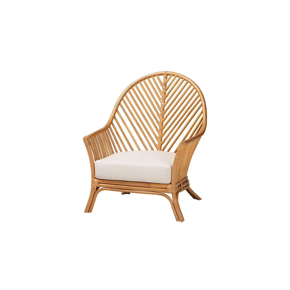 2026 Newbali & pari Lisabon Bohemian Light Honey Rattan Arm Chair