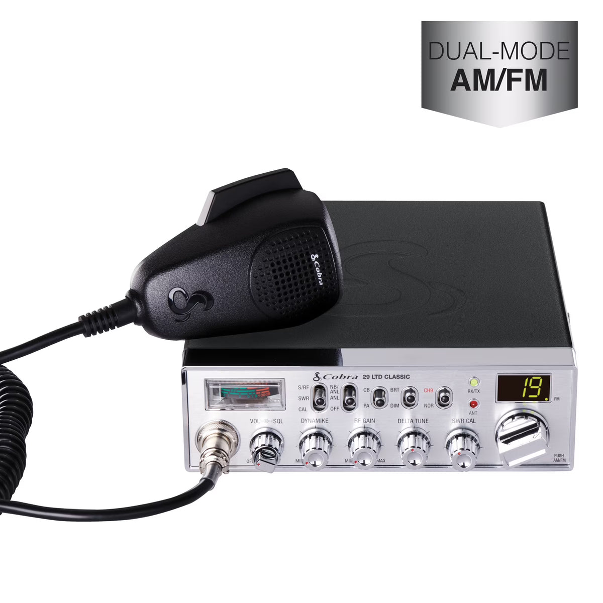 2026 NewCobra 29 LTD AM/FM Classic Professional CB Radio, 40 Channels, 4 Watts, Instant Channel 9, SWR Calibration