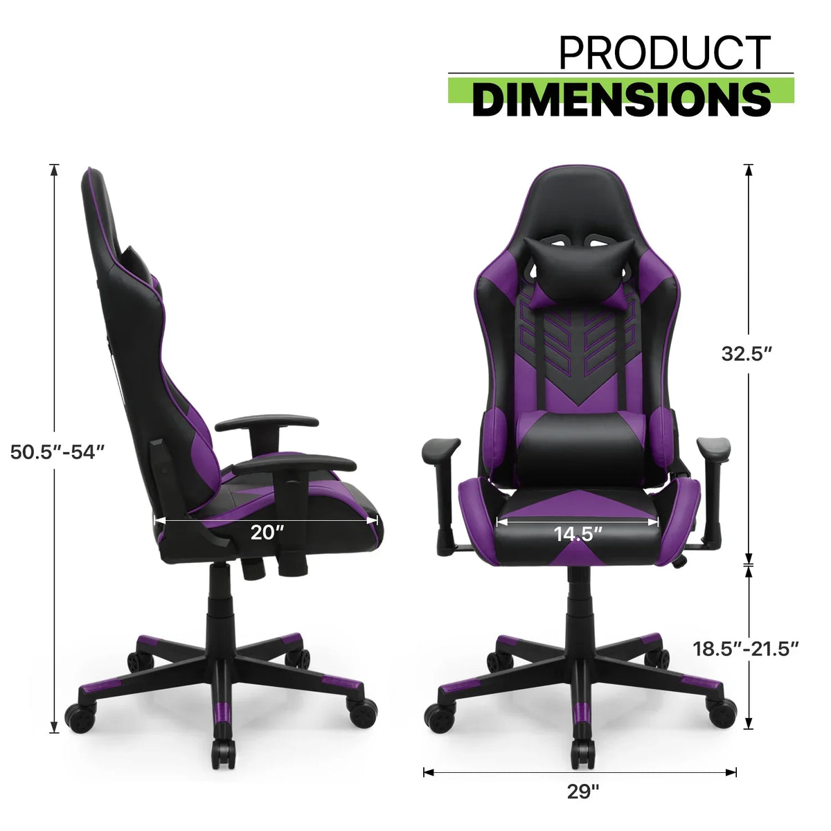 2026 NewMagshion Ergonomic Gaming Chair, Comfortable Gaming Chair, Computer Chair Leather Desk Chair Adjustable Swivel Gaming Office Chair, Blue