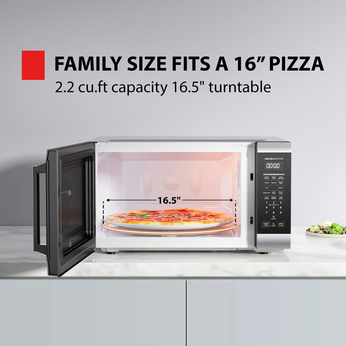 2026 NewToshiba 2.2 cu. ft. 24.4'' Microwave Oven in Stainless Steel
