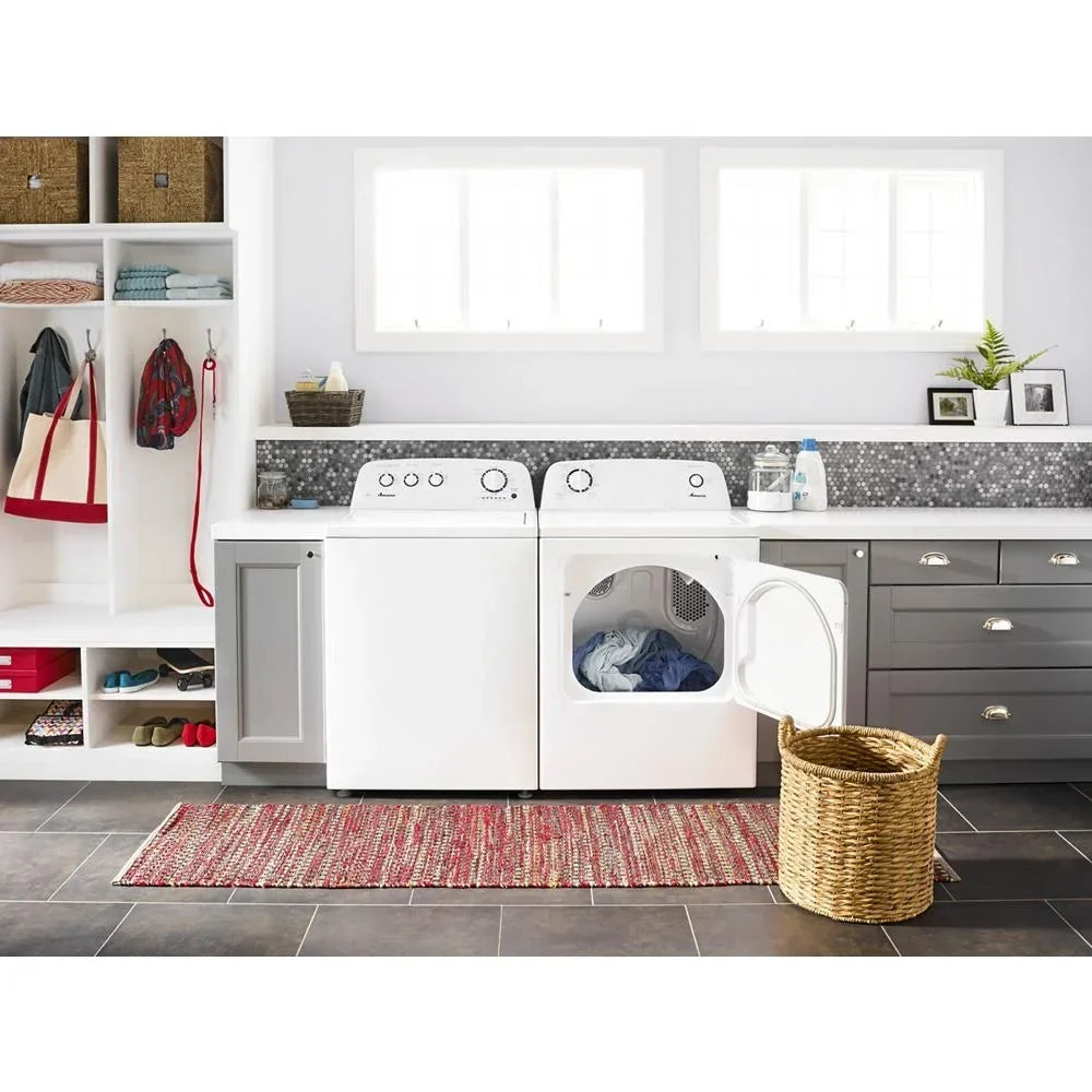 2026 NewAmana 6.5 cu ft 240 mV White Electric Automatic Dryer