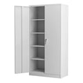 2026 NewAobabo 72 Inch Locking Storage Cabinet w/ Adjustable Shelves, Gray