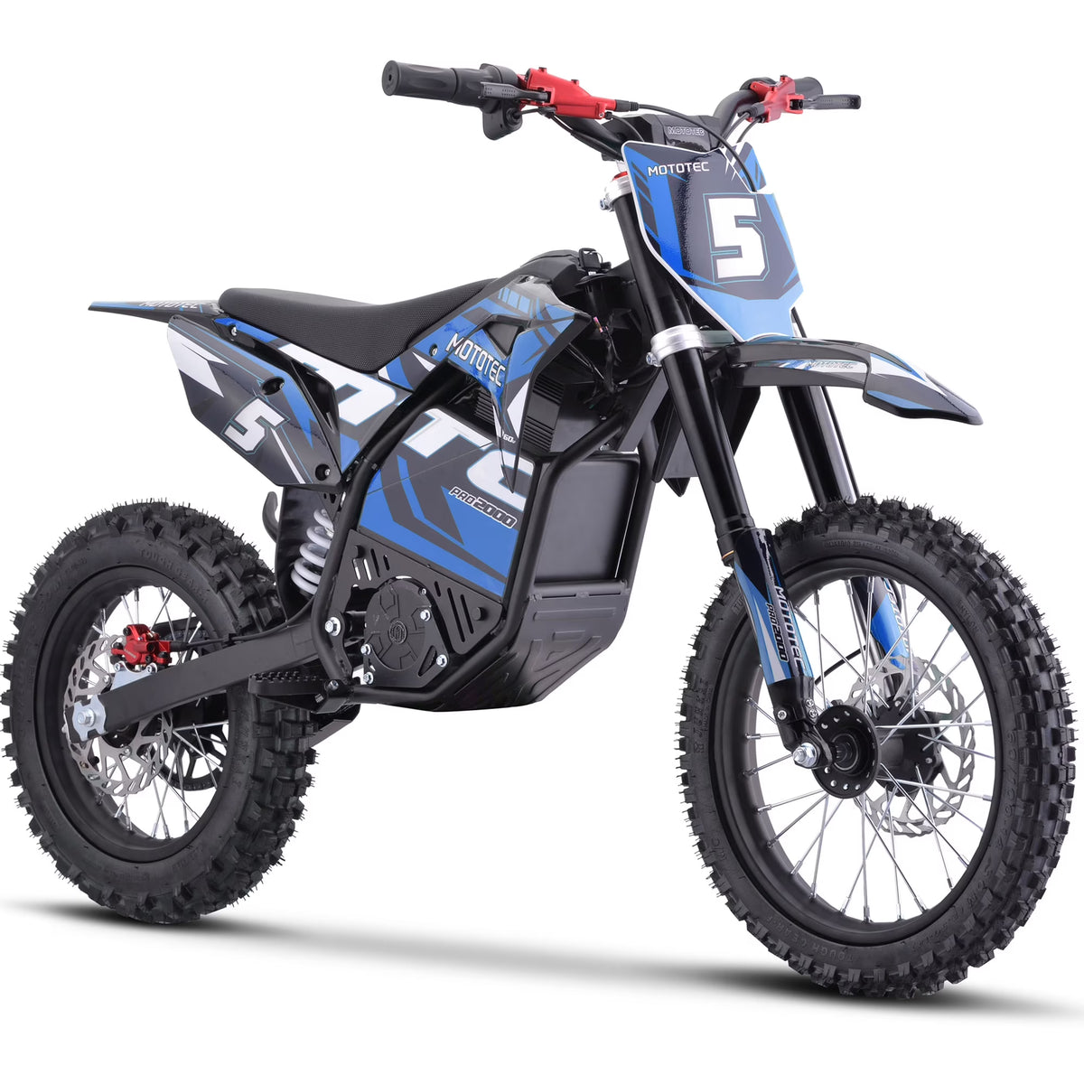 2026 NewMotoTec 60v Pro Electric Dirt Bike 2000w Lithium Blue