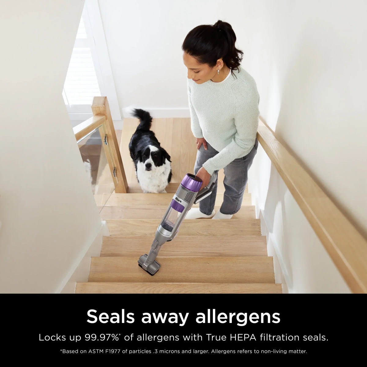 2026 NewShark PowerDetect Cordless Stick Vacuum, Multi-Surface, with DuoClean Detect Nozzle and MultiFLEX Wand, Up to 60 Mins Runtime, IP1250 Blue