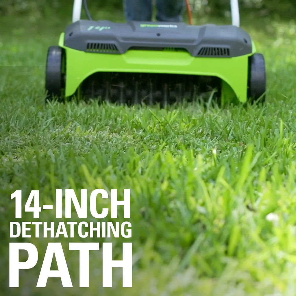 2026 NewGreenworks 14 in. 10 Amp Corded Electric Dethatcher, DT14B00