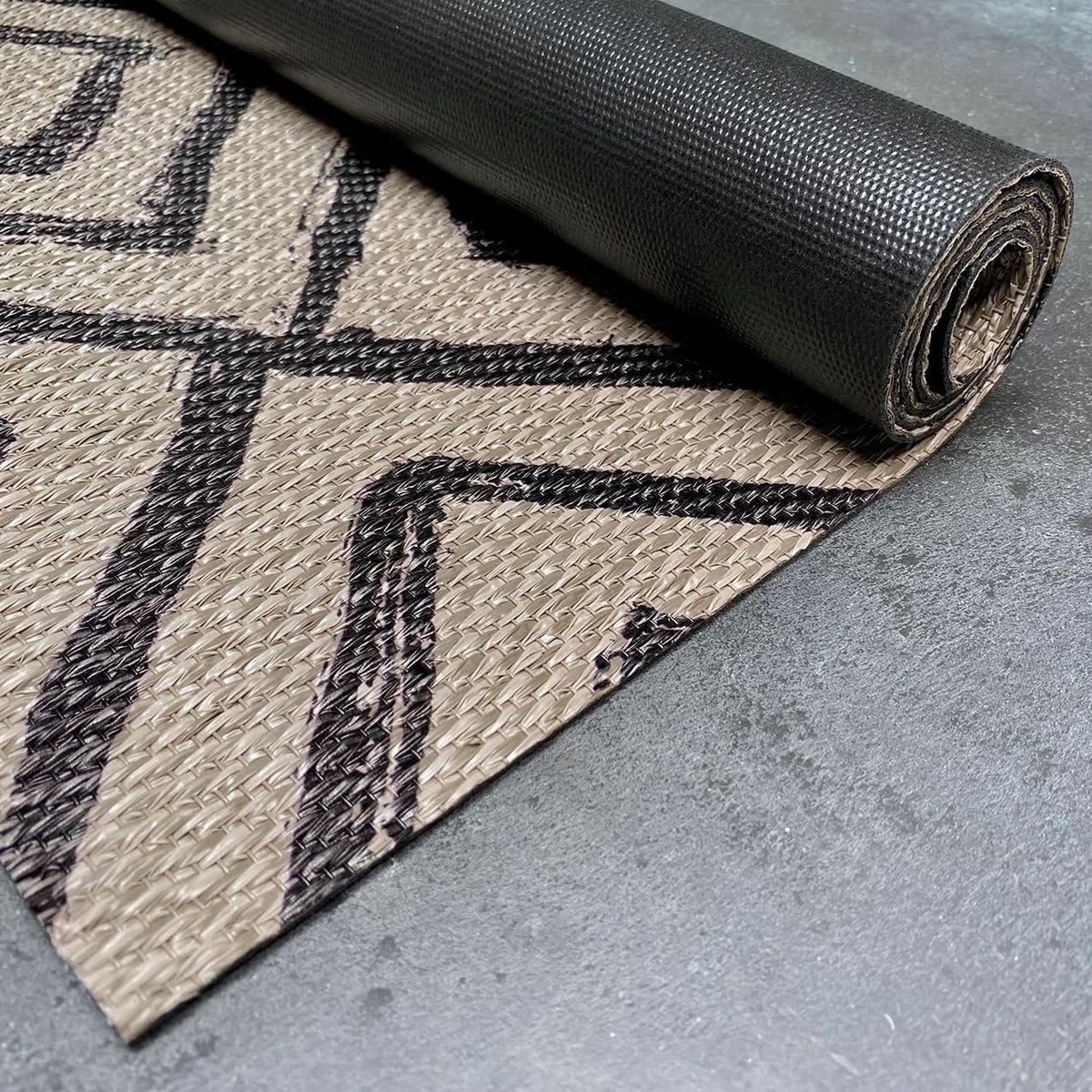 2026 Alfombra vinílica Premium de tejido trenzado de alta gama Marrón 200x290 cm