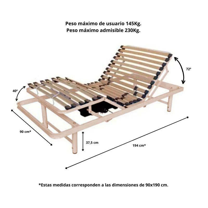 2026 Cama Articulada Eléctrica GERAS Configurable