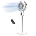 2026 NewLasko Whirlwind 7" 24-Speed Orbital Motion 25ft/s Airflow Remote Control Pedestal Fan, APDC301