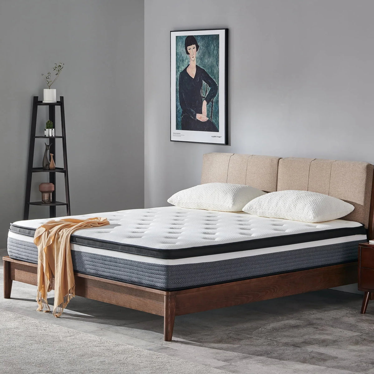 2026 NewQueen Mattress, JIAVA 12" Medium Memory Foam & Spring Hybrid Mattress, Support for Adult