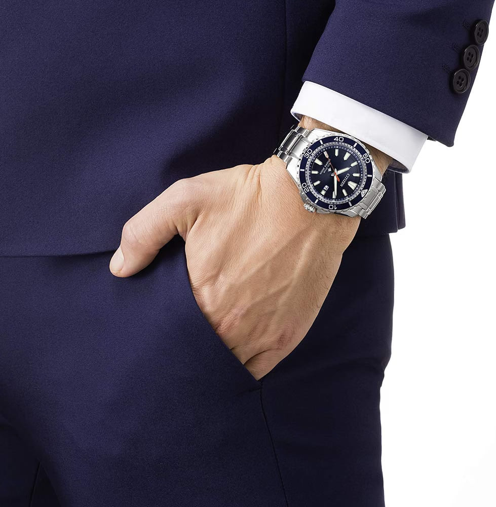 2026 Citizen Reloj Analógico para Hombres de Eco-Drive con Correa en Acero Inoxidable