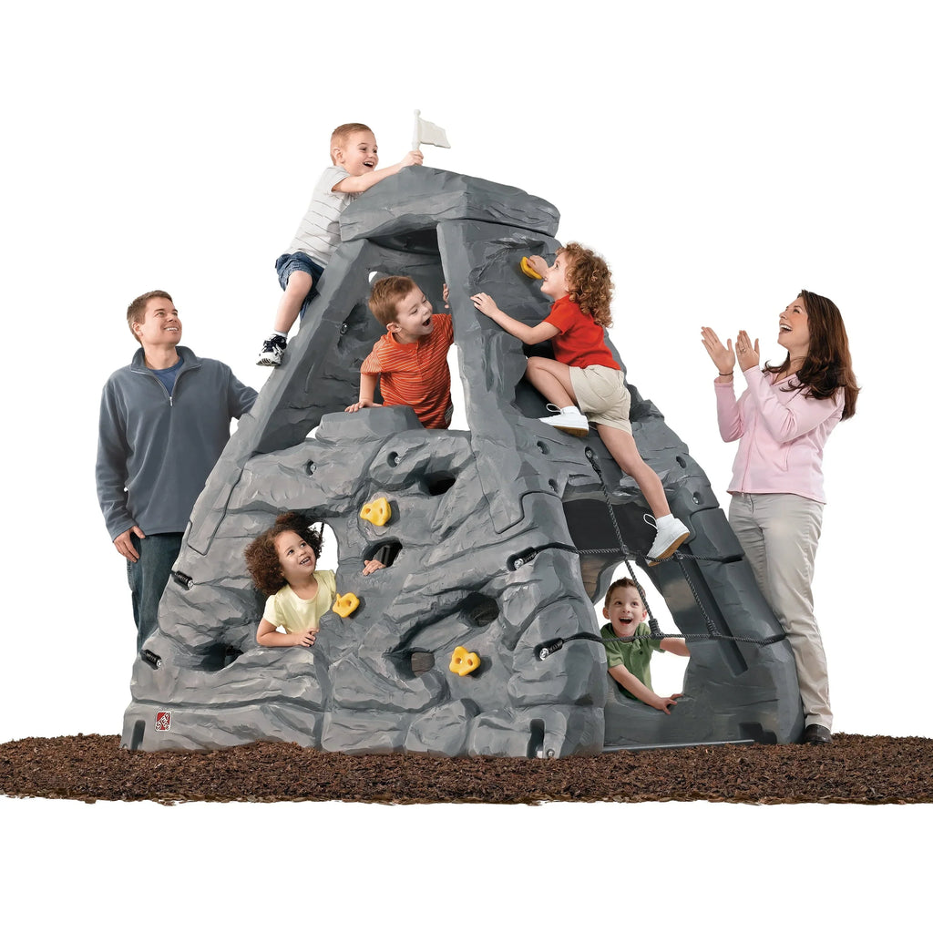 2026 NewStep2 Skyward Summit Rock Climbing Wall, Grey