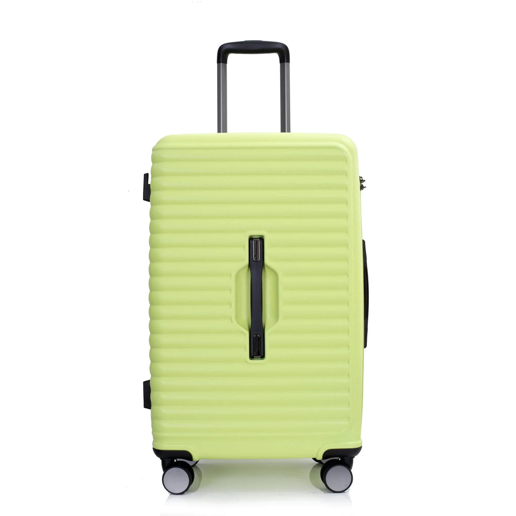 2026 NewPAPROOS 3-Piece Luggage Set (20''/24''/28''), Hardshell Lightweight Suitcase with USB Port and Side Hooks, Travel Luggage with TSA-Lock, Hardside Rolling Luggage for School, Travel, Pink