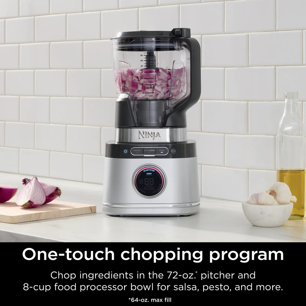 2026 NewNinja Detect Kitchen System Power Blender + Processor with Blend Sense Technology, Silver, TB400