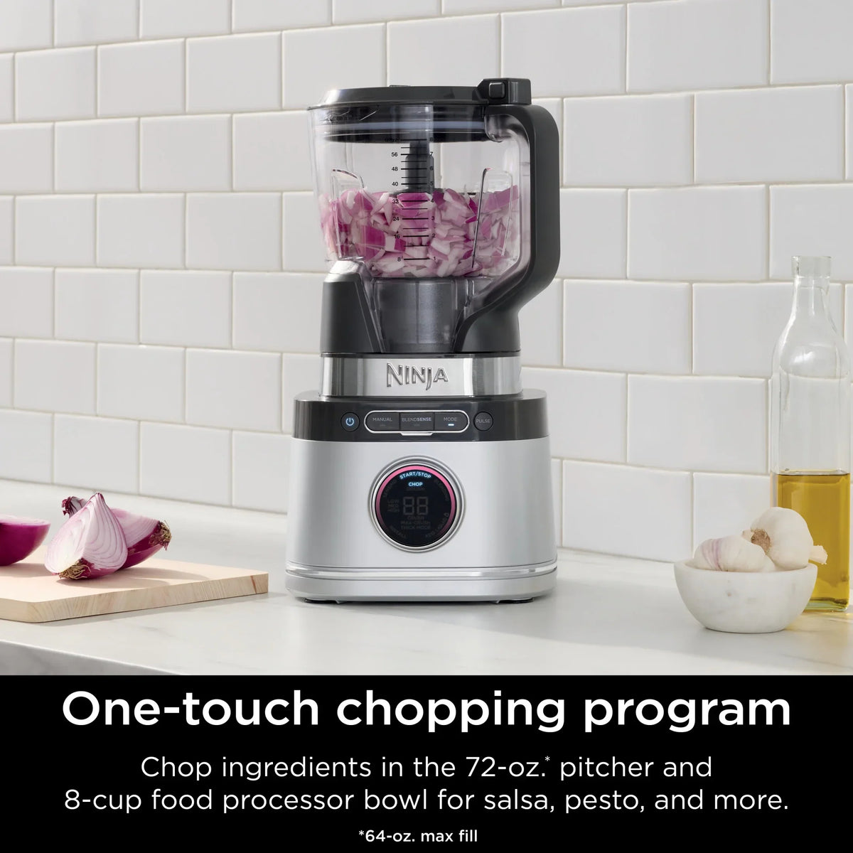 2026 NewNinja Detect Kitchen System Power Blender + Processor with Blend Sense Technology, Silver, TB400