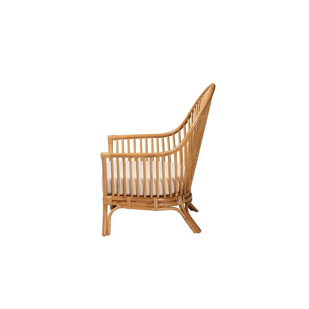 2026 Newbali & pari Lisabon Bohemian Light Honey Rattan Arm Chair