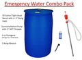 2026 New55 Gallon Emergency Water Storage Barrel Combo Pack