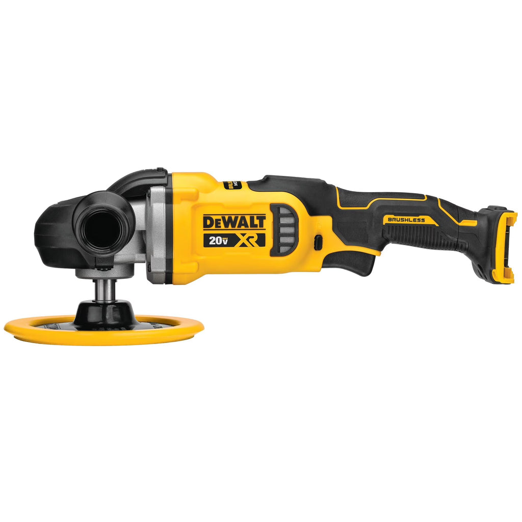 2026 NewDEWALT 20V MAX* XR Cordless Polisher, Rotary, Variable Speed, 7-Inch, 180 mm, Tool Only (DCM849B) C30
