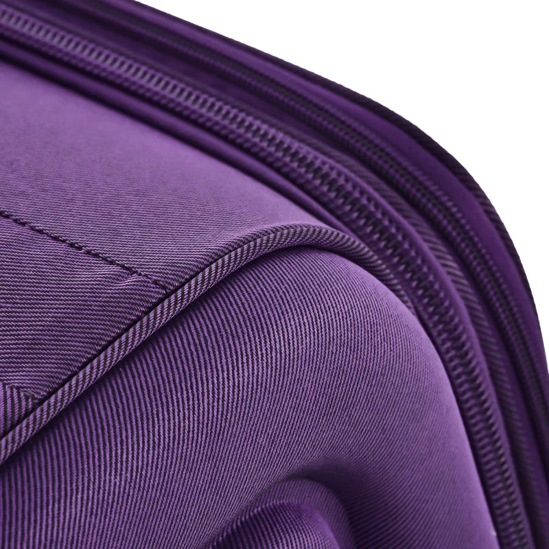 2026 NewSoftside Luggage Expandable 3 Piece Set Suitcase Upright Spinner Softshell Lightweight Luggage Travel Set
