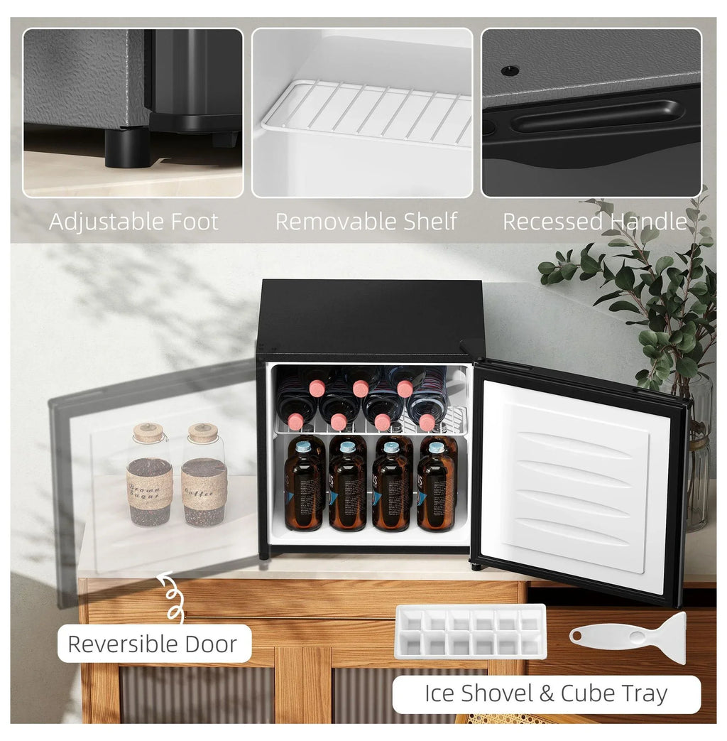 2026 NewMini Upright Freezer 1.1 Cu.Ft - Compact Silver Freezer, Removable Shelves, Low Noise, Adjustable Temperature - Ideal for Apartments, Dorms, Offices