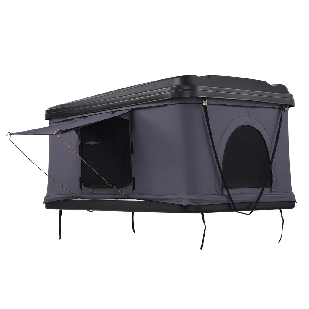 2026 NewKFFKFF Hard Shell Rooftop Tent, Naturnest Model for 2-3 People, Includes Thick Mattress and Telescopic Ladder, Waterproof and Windproof, Suitable for Jeep, SUV, Van, and Pickup Trucks