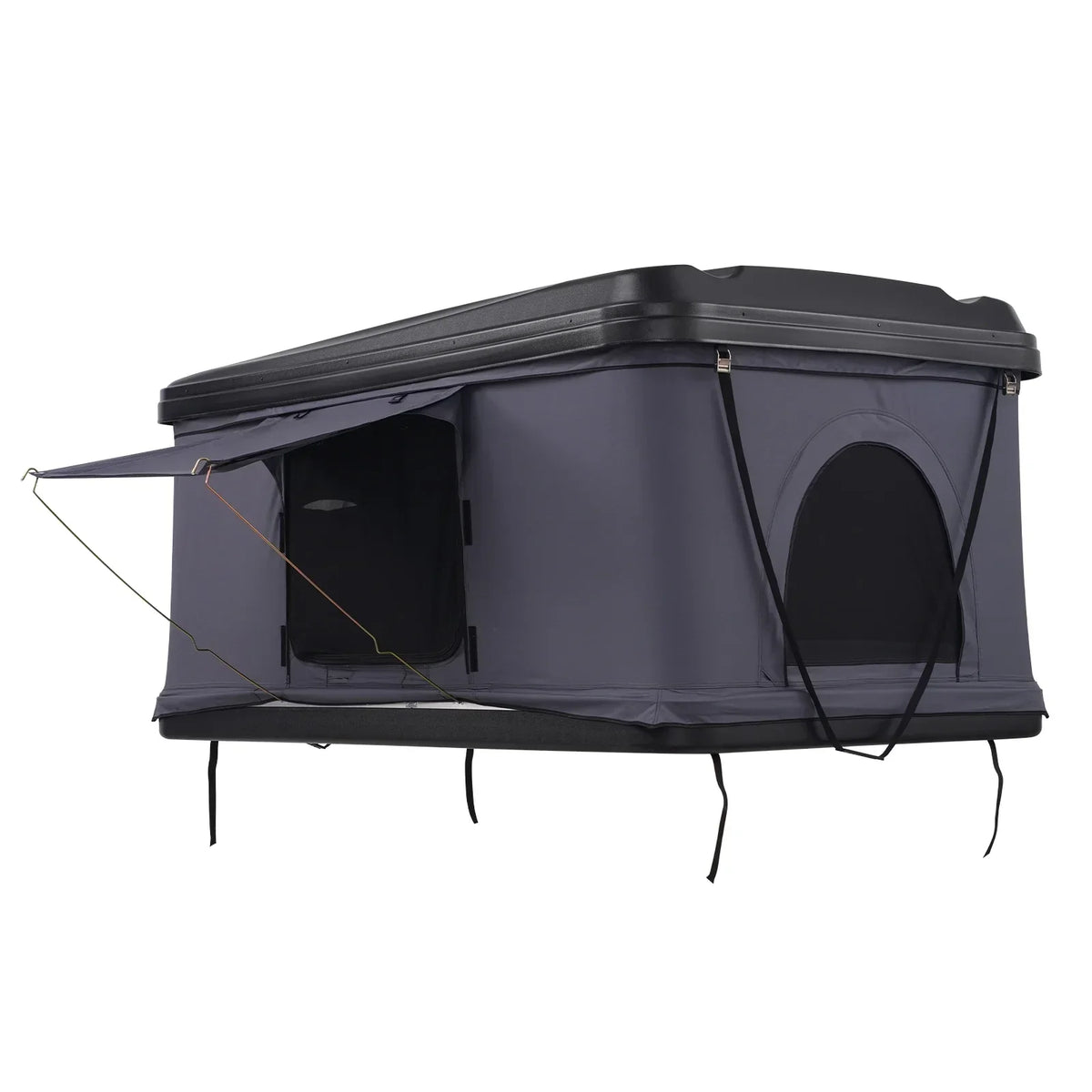 2026 NewKFFKFF Hard Shell Rooftop Tent, Naturnest Model for 2-3 People, Includes Thick Mattress and Telescopic Ladder, Waterproof and Windproof, Suitable for Jeep, SUV, Van, and Pickup Trucks