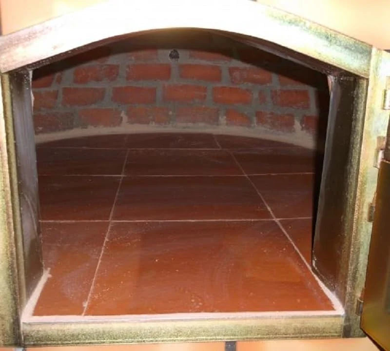 2026 AzJardin- HORNO DE LEÑA MORUNO 100cm- Horno de exterior o interior ideal para asados y pizzas. Puerta hierro zincado. Termómetro instalado en puerta. Fabricado en ladrillo refractario y mortero.