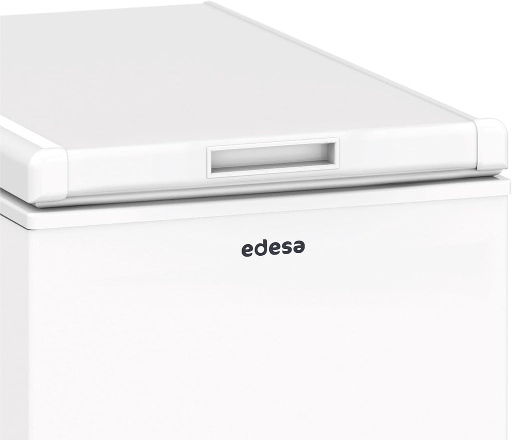 2026 Edesa Congelador Horizontal EZH-0611, Altura 0.84 m, Termostato Ajustable, Fácil Limpieza, Alarma Integrada, Bajo Nivel Sonoro, Gran Capacidad 59 l, Potencia 60W, Color Blanco