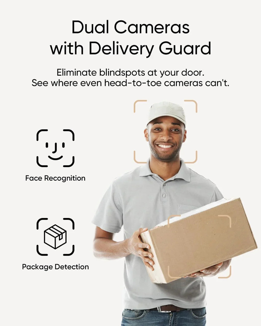 2026 Neweufy Security Video Doorbell E340, Dual Cameras with Delivery Guard, 2K Camera