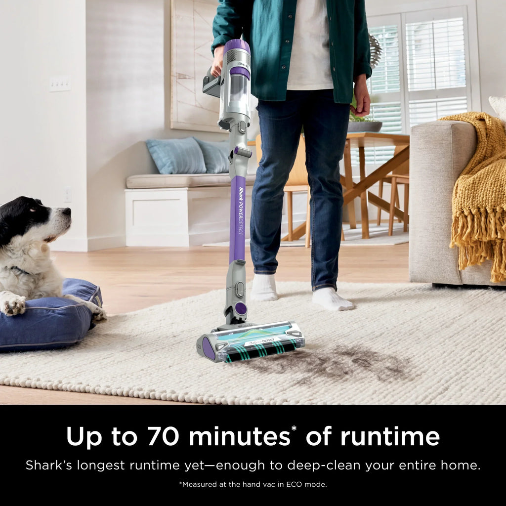 2026 NewShark PowerDetect Cordless Stick Vacuum, Multi-Surface, with DuoClean Detect Nozzle and MultiFLEX Wand, Up to 60 Mins Runtime, IP1250 Blue