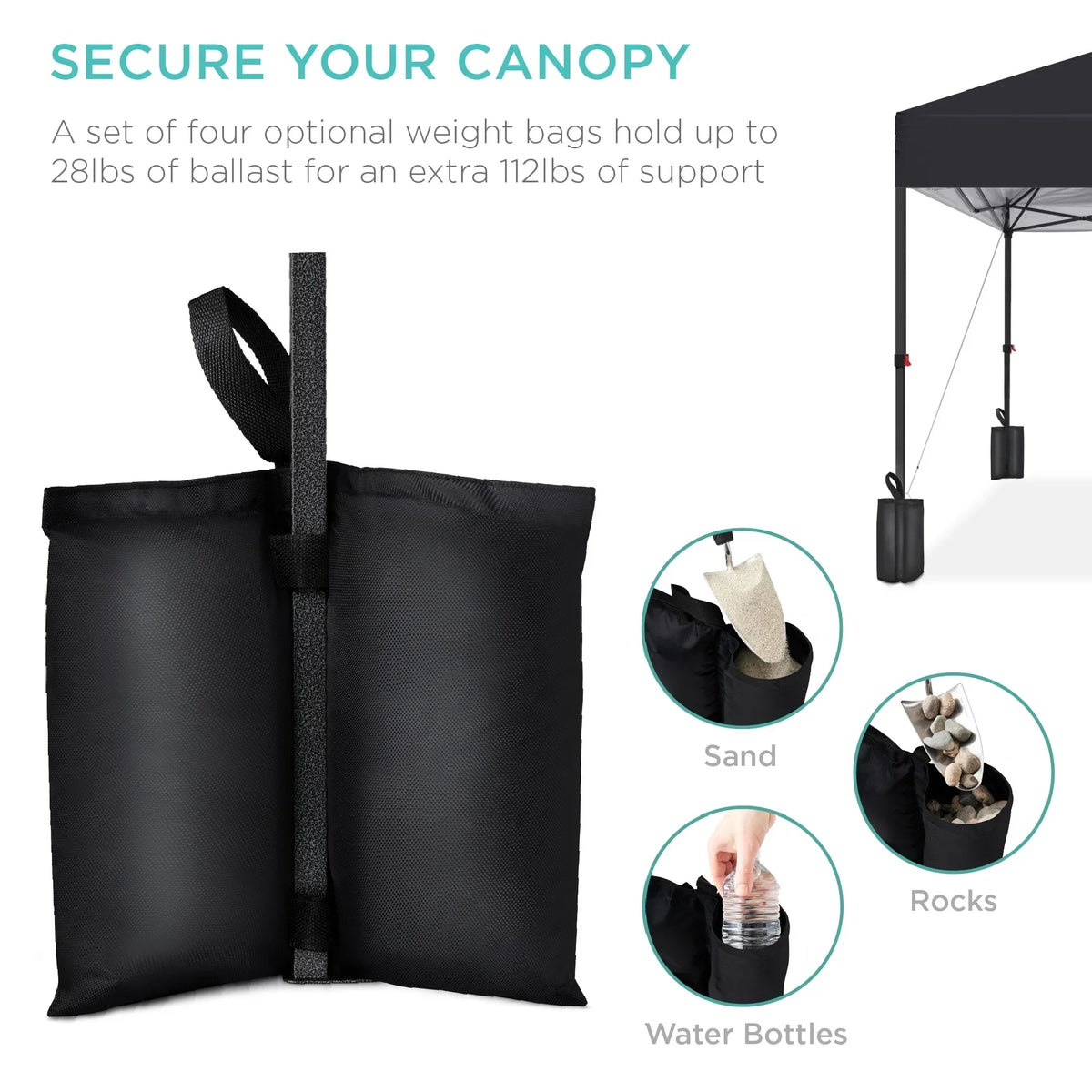 2026 NewBest Choice Products 12x12ft Easy Setup Pop Up Canopy w/ 1-Button Setup, Wheeled Case, 4 Weight Bags - Navy Blue