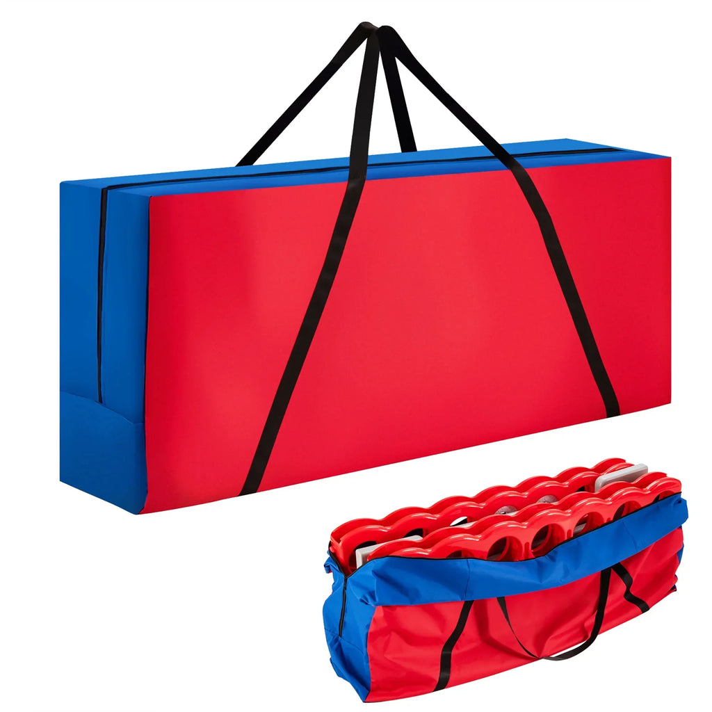 2026 NewCostway Giant 4 in A Row Jumbo 4-to-Score Game Set W/Storage Carrying Bag for Kids Adult