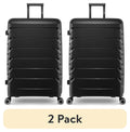2026 New(2 pack) PUR by iFLY Hardside 28" Checked Luggage, Black