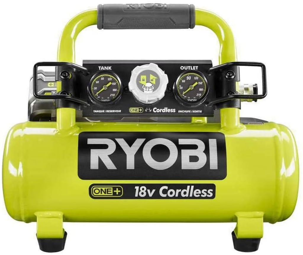 2026 NewRyobi 18-Volt ONE+ Cordless 1 Gal. Portable Air Compressor (Tool Only)